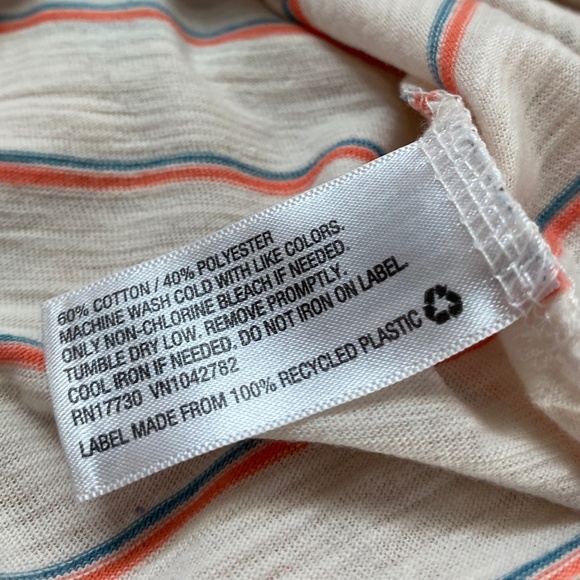 Orange Cream Striped Tee - Picture 2 of 2